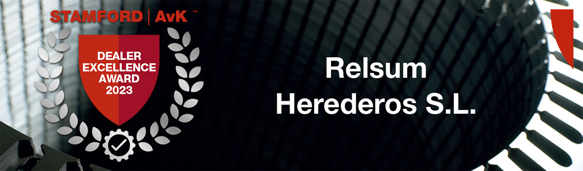 Banner pie dealer excellence 2023 Relsum Herederos